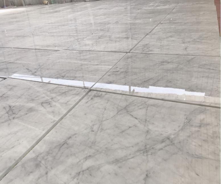 White Mink Marble Grey Bianco Carrara White Polished Slabs Cut-to-Size Tiles for Flooring and Wall