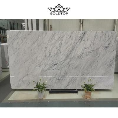 Natural Stone White/Carrara White Marble Slab for Floor Wall Tiles Hotel Decoration