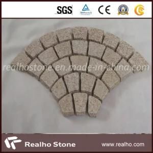 G682 Granite Fan-Shaped Cobble Stone/Paving Stone with Mixed Color G684