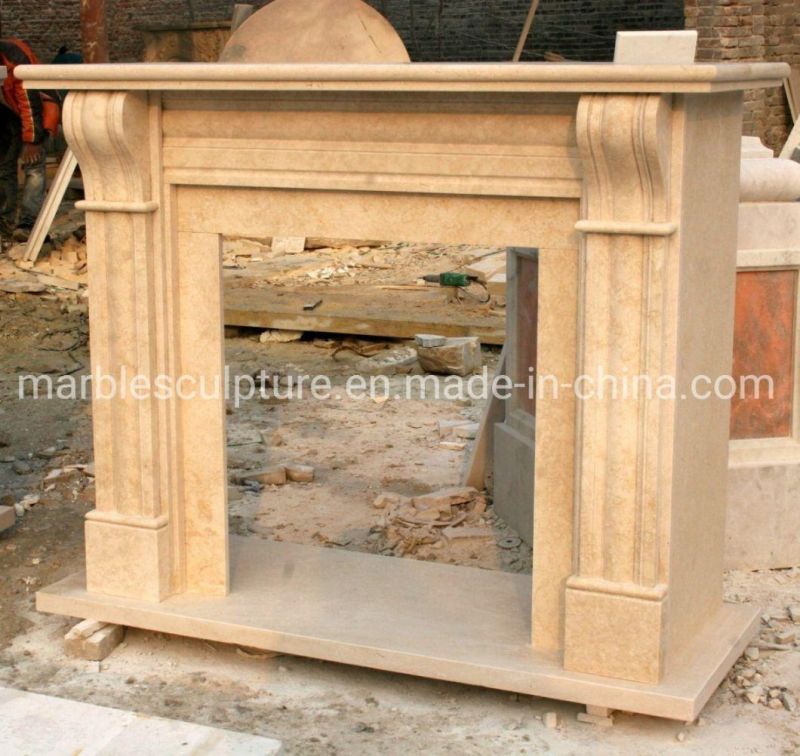 Simple Style Hot Selling Marble Fireplace Home Decoration (SYMF-244)