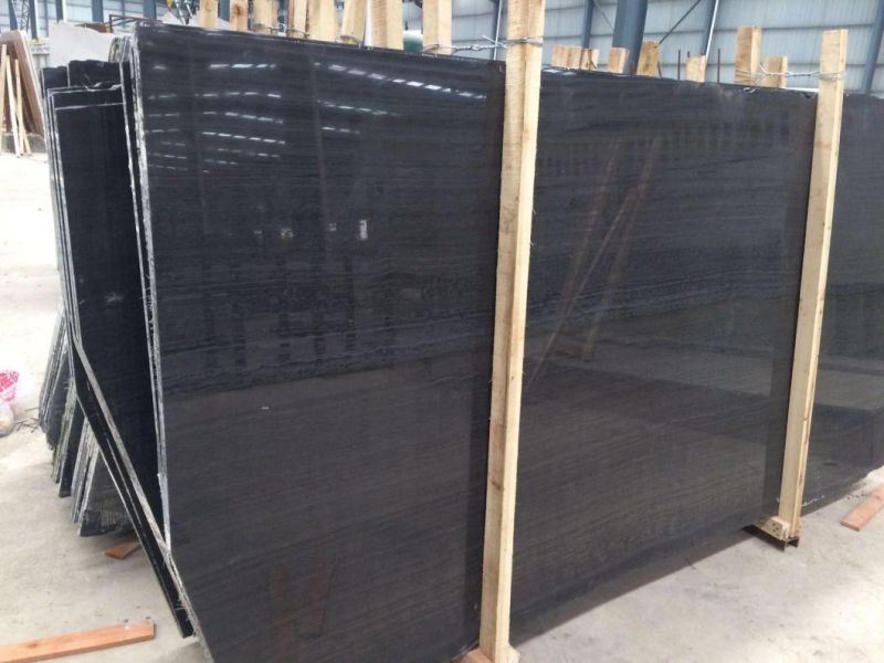 Black Wooden Marble Slab, Black Grainy, Black Timber