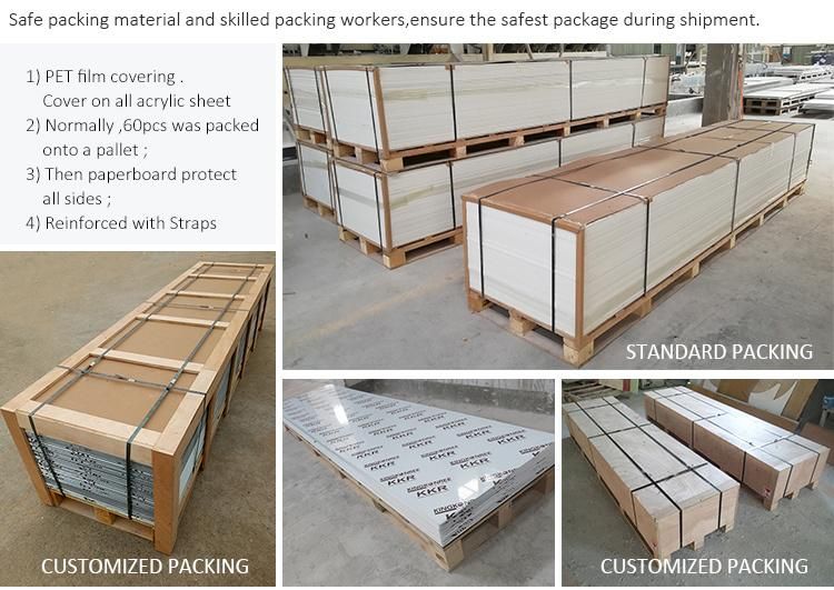 Kkr 12mm 15mm 20mm Acrylic Solid Surface Stone Sheet Supplier Reception Counter Top
