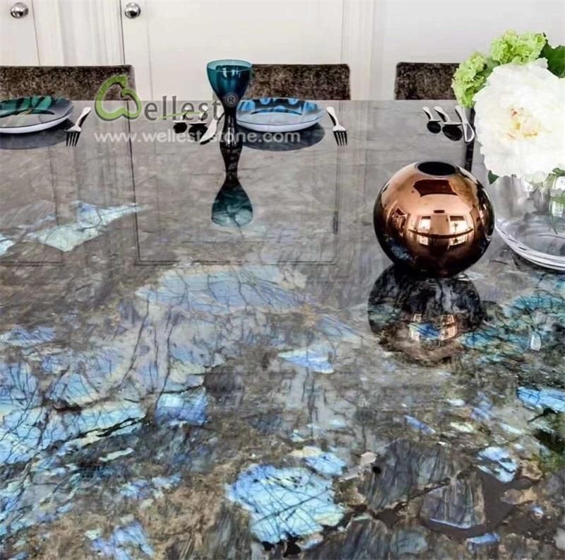 Natural Stone Galaxy Silver Pearl Countertop Kitchen for Home