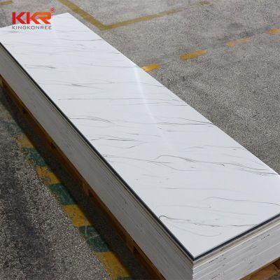 China Factory Free Samples Krion Bathroom Shower Wall Panel DuPont Corian Price Marble Veins Acrylic Solid Surface