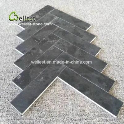 Darker Grey Limestone Wall Stone, Black Limestone Wall Cladding