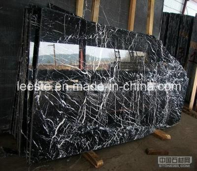 Chinese Cheapest Black Marble-Nero Marquina Marble on Sales