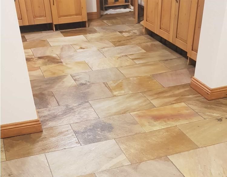 Yellow Wood Grain Sandstone Tiles/Yellow Sandstone Tiles