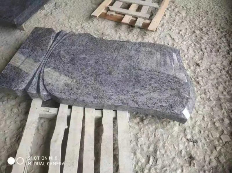 Vizag Blue Bahama Blue Granite Tombstone Mounment