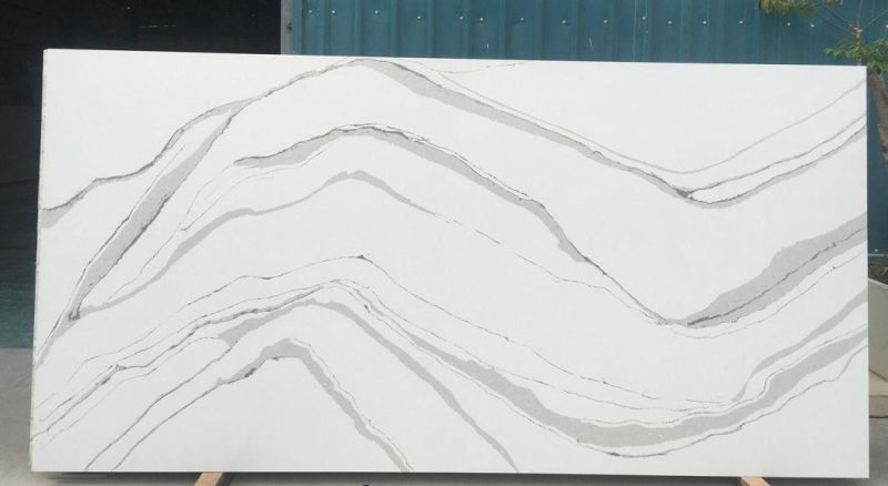 Bookmatched Calacatta Oro Vagli/Arabescata/ Quartz Slab