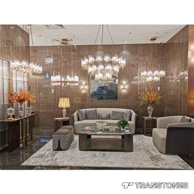 4*8FT Wood Veins Polished Light Weight Living Room Resin Wall Panel