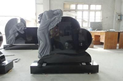 China Natural Stone Black Granite Monuments