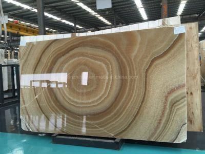 Delicate and Smooth Slabs/Tiles for Background Wall/Indoor Decoration/Countertops/Washbasin Sinks Onyx