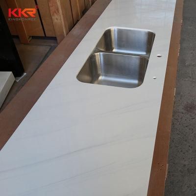 Seamless Joint Artificial Stone Solid Surface Kitchen Countertop with Sink