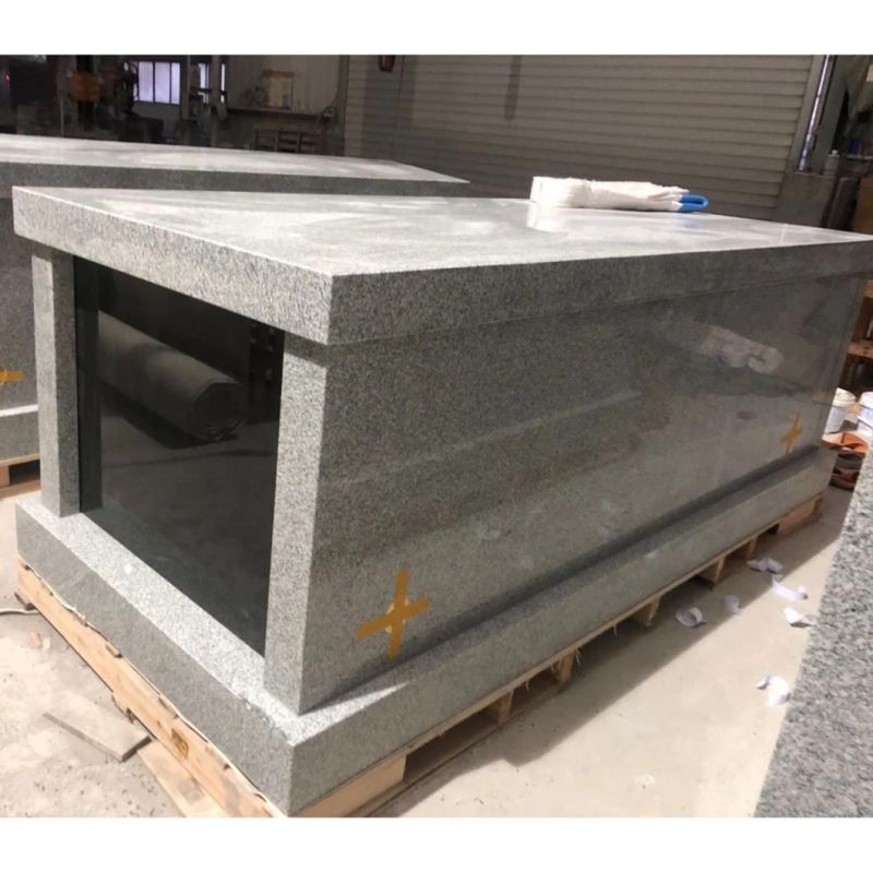 Single Crypt Mausoleums in Gray Color