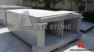 Granite Monument Mausoleum / Cemetery Mausoleum with Roman Column