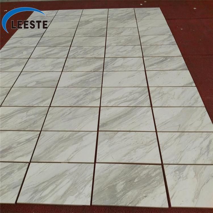Volakas White Marble Italy White Marble with Grey Veins Polished Slabs Customized Size Tiles