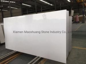 Artificial Stone Pure White Quartz Slabs with Jumbo Sizes and High Quality