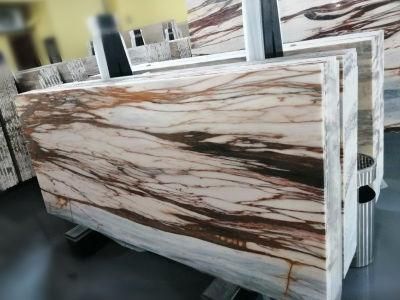 Calacatta Brown Marble Stone for Slabs/Home Decoration/Wall Tiles/Flooring/Bathroom/Floor File/Countertop/Table Top