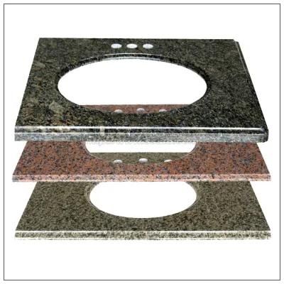 Natural Stone Brown / Yellow / Red Granite Vanity Top