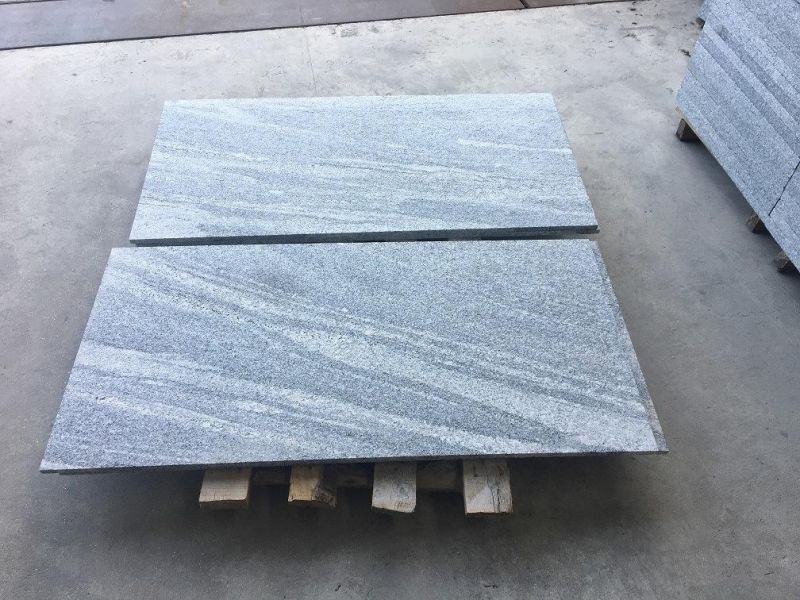 Nero Santiago Granite Natural Grey Granite with Veins Customized Size Floor and Wall Tiles