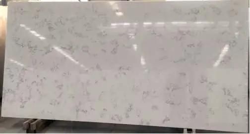 Fashionable Design Solid Surface Artificial Quartz Stone White Slab for Countertops