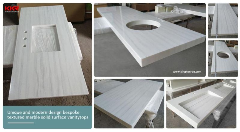 Bathroom Vanity Tops with Sink Artificial Stone Sink Vanity Top
