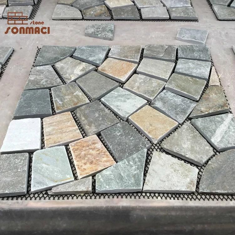 Outdoor Beige Slate Irregular Flagstone Paver