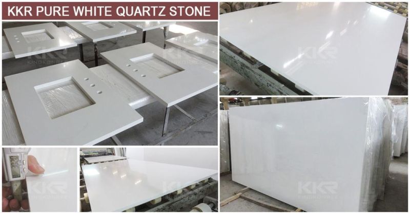 Quartz 30mm Calacata White Stone Big Quartz for Kitchen Countertops