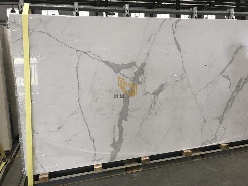 White/Grey/Black/Calacatta Marble Stone Slab for Wall/Floor/Hotel/Interior
