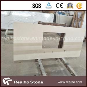 Beige Carrara Veins Artificial Quartz Countertop