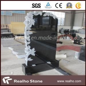 Custom Black/White/Blue/Grey/Red/Pink/Yellow Granite Tombstone European Style for Cemetery/Graves