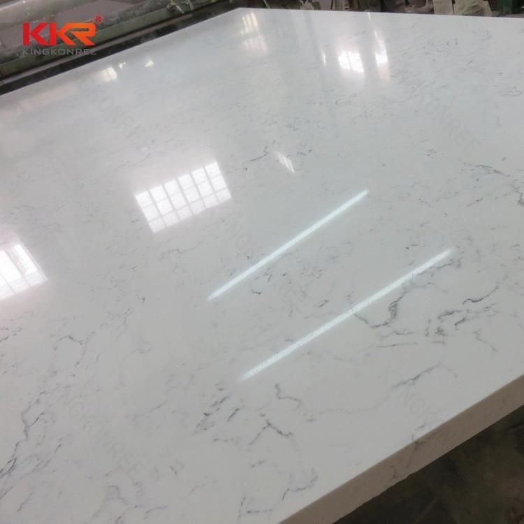 Quartz Stone in Wholesale High Density Artificial Stone Quartz Slab in Grey Color
