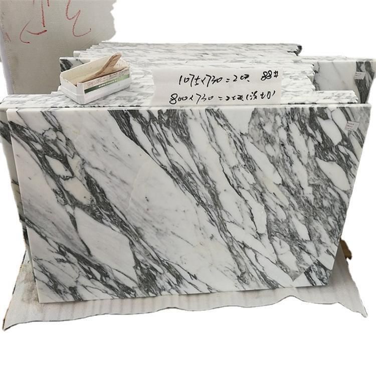 China Cheap Polished White Stone Arabescato Corchia White Marble