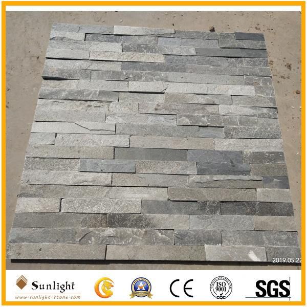 Wholesale Natural Dark Grey Slate Culture Stone for Wall Clading