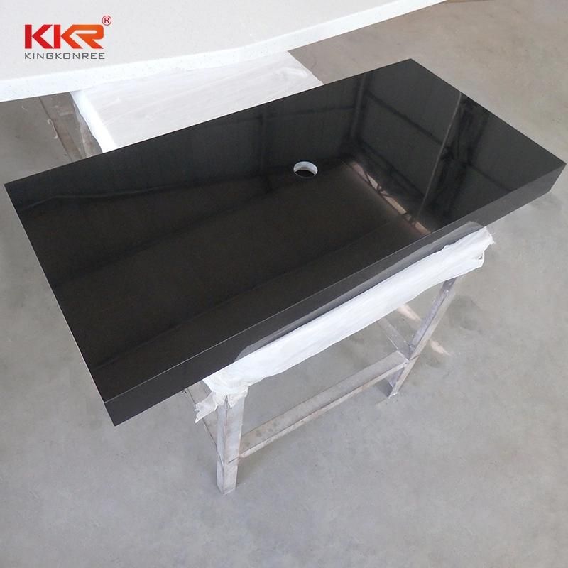 Custom Sizes Corian Solid Surface Aritificial Cultured Marble Hotel Bathroom Vanity Top