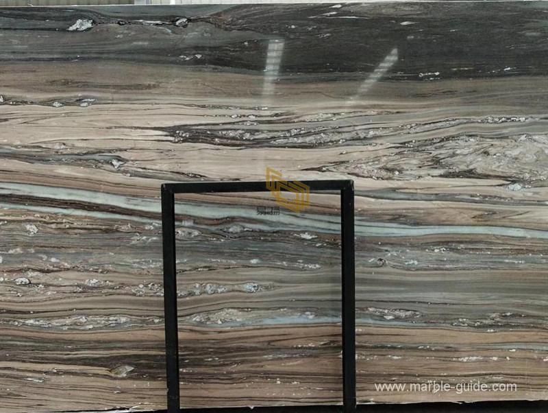 Engineered Palissandro Blue Marble for Bathroom Shower Wall/Staircase/Wall/Flooring/Worktops