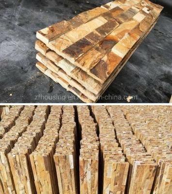 Artistic Yellow Wall Stone Natural Culture Stone Zf-Sw-023