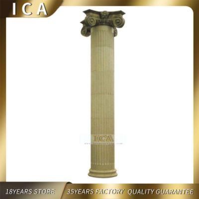 Decorative Round Pillar Outdoor Marble Roman Columns Prices for Sale