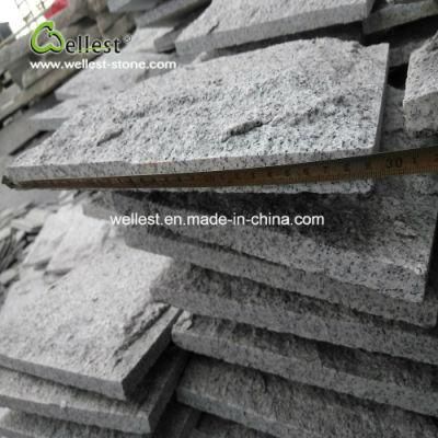 China Grey Granite Exterior Wall Mushroomed Stone Cladding Tile Ireland
