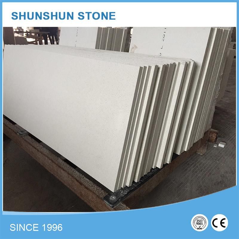 Artificial White Quartz Stone Bathroom Vanity for Home
