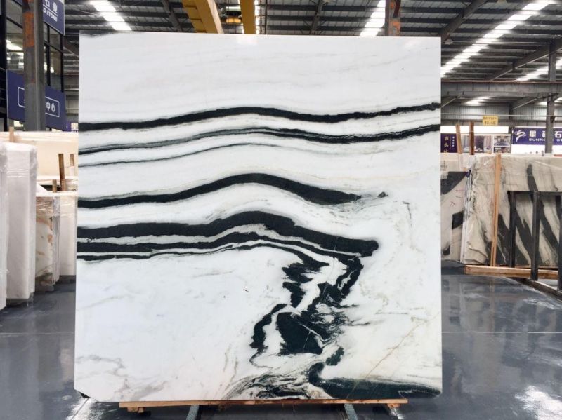 Popular Natural White Marble/Panda White Slab and Tile for Hotel Wall Floor Decorate