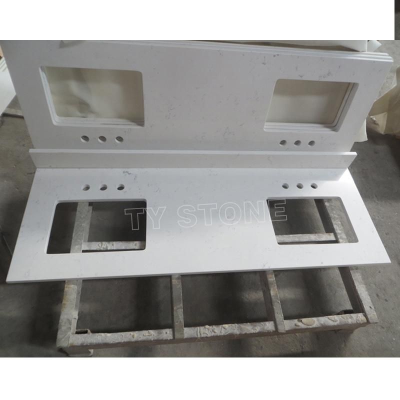 Customize White/Black/Grey/Beige/Yellow/Blue Granite/Marble/Quartz Stone Kitchen Bathroom Eased/Laminate/Bullnose Bar Vanity Island Table Work Countertops