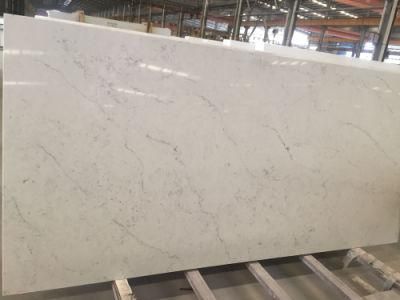 Calacatta Quartz Stone Countertop Grey Commercial Bathroom Vanity Tops