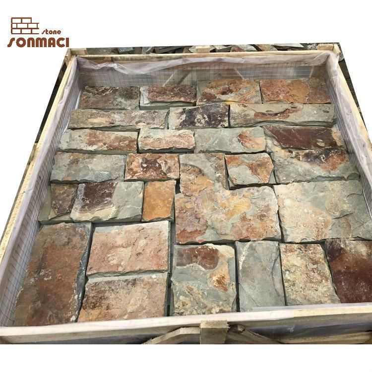Rusty Slate Loose Stone Wall Cladding