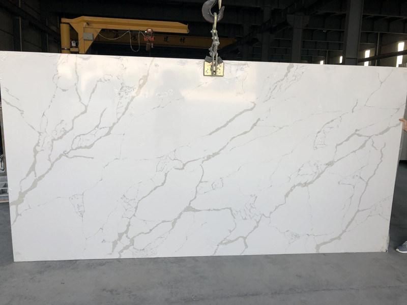 Hot Sale Quartz Slabs for Countertops/Vanitytops in Kitchen and Bathroom Engineering White/Grey/Black/Brown