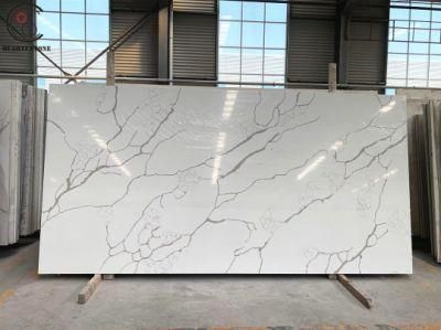 Decoration Material Artificial Quartz Stone Slab of Calacatta