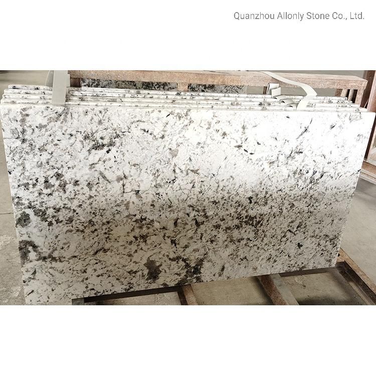 Project Custom Made Wholesale Azul Aran White Granite Kitchen Island Counter Top