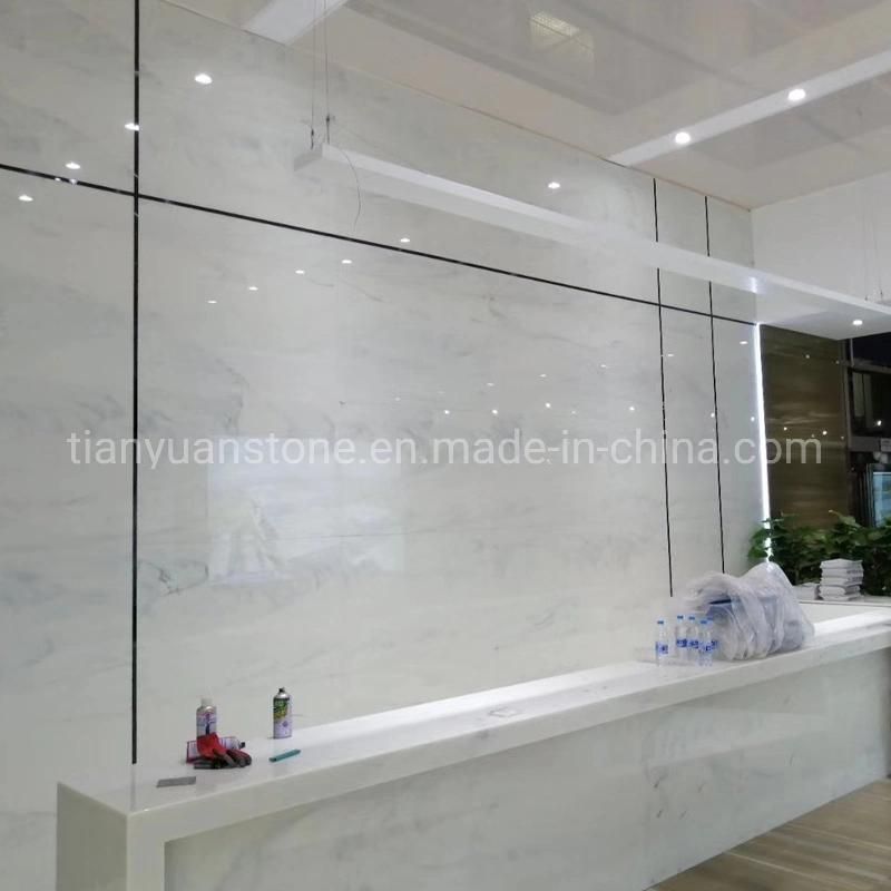 Artificial Pure White Nano Crystallized Glass Stone Slab