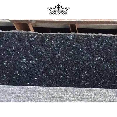 Natural Stone Polished Indoor Decoration Blue Pearl Slab Blue Granite Wall Tiles