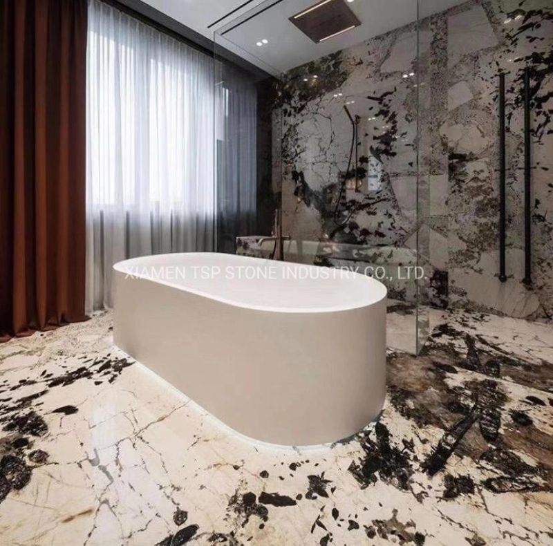 Brazil Patagonia Pandora White Granite Slab for Interior Countertop Wall Floor Tile